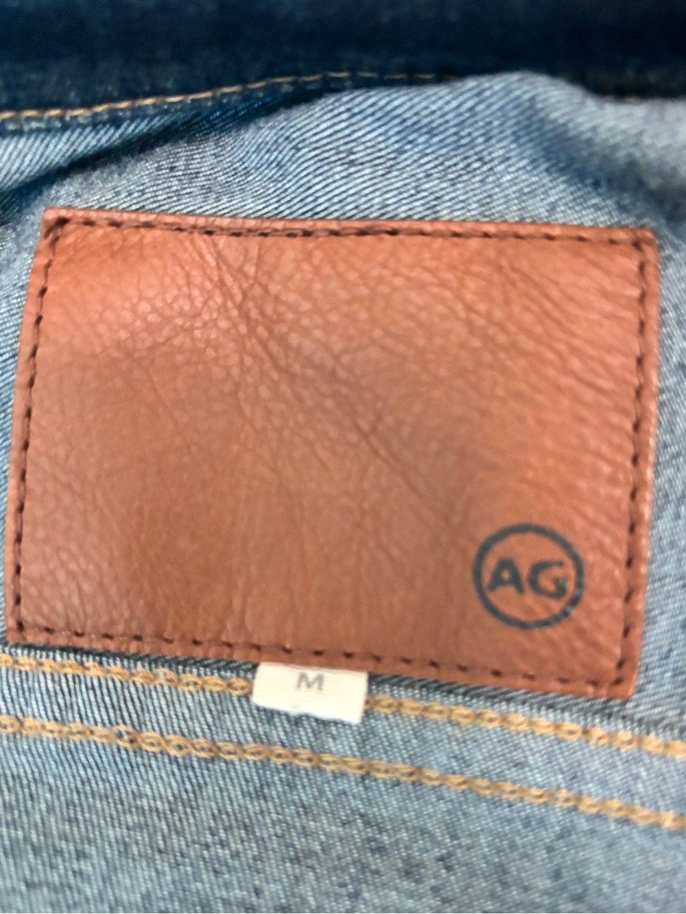 AG Adriano Goldschmied Indigo Denim Jacket sz Medium - Picture 4 of 12